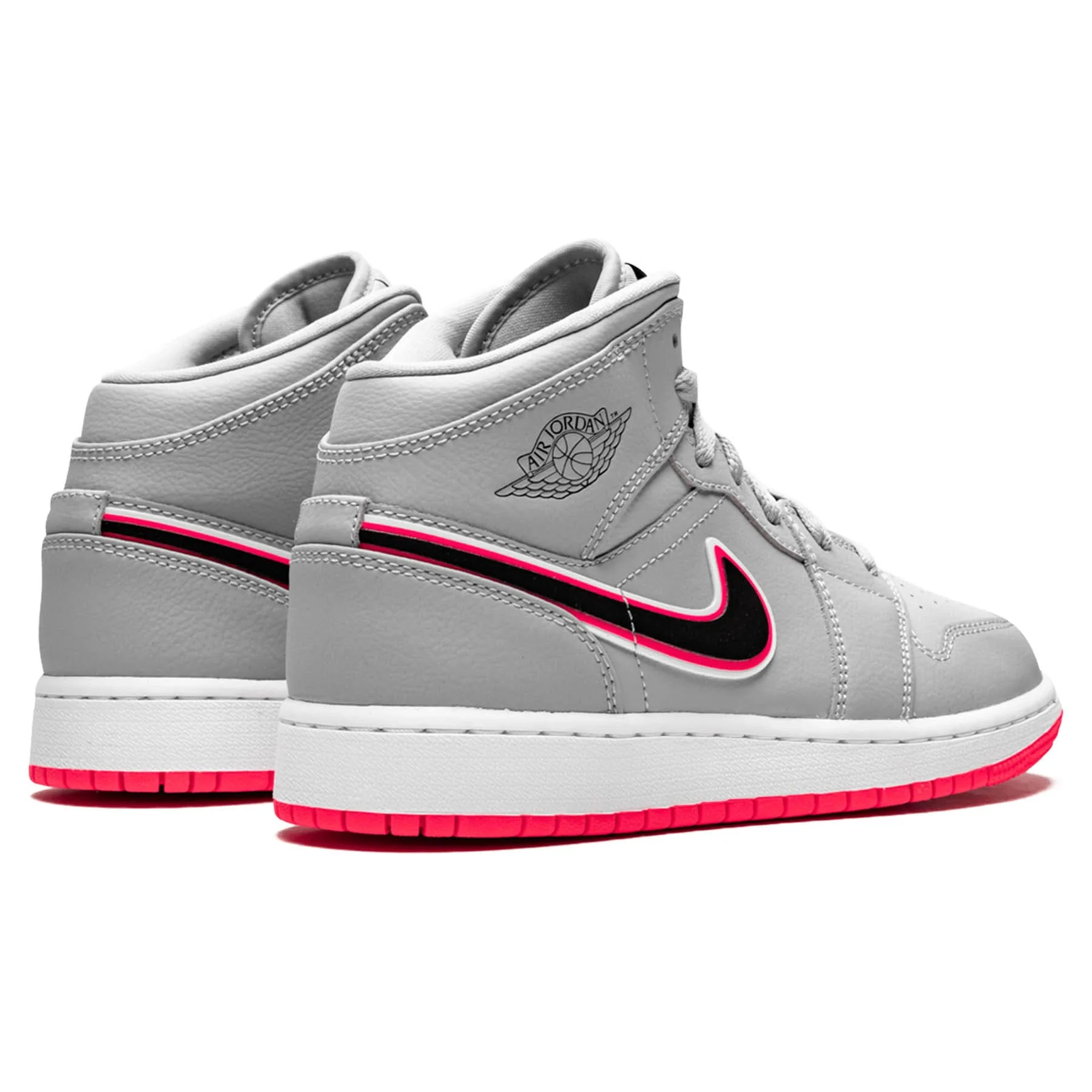 Air Jordan 1 Mid GS 'Wolf Grey Pink' - Image 3
