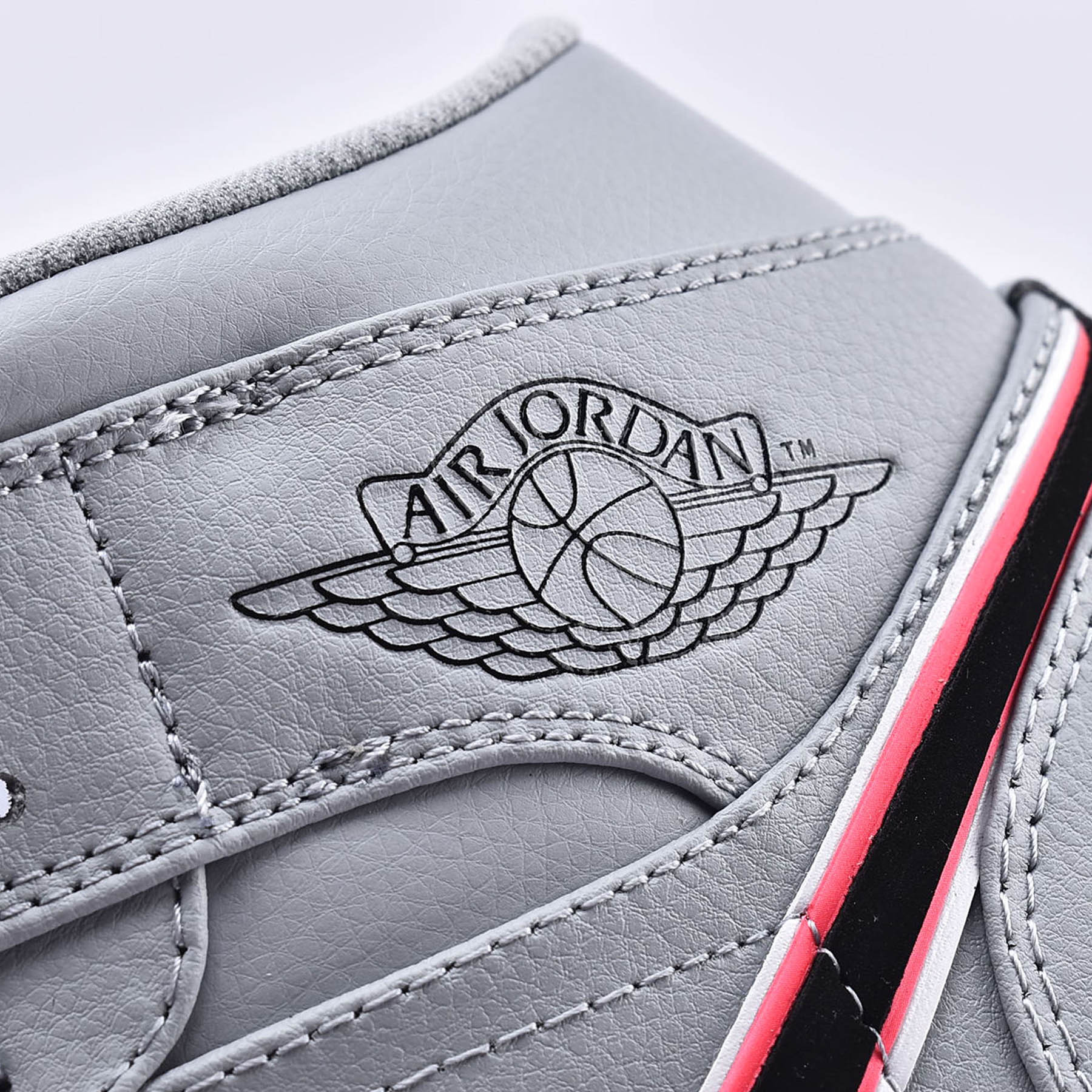 Air Jordan 1 Mid GS 'Wolf Grey Pink' - Image 6
