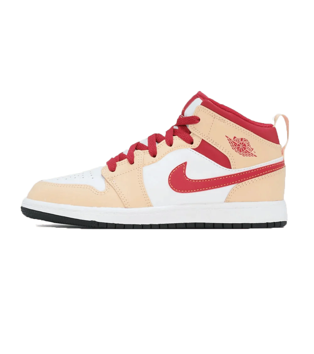 Air Jordan 1 Mid PS 'Light Curry Cardinal Red' - Image 5