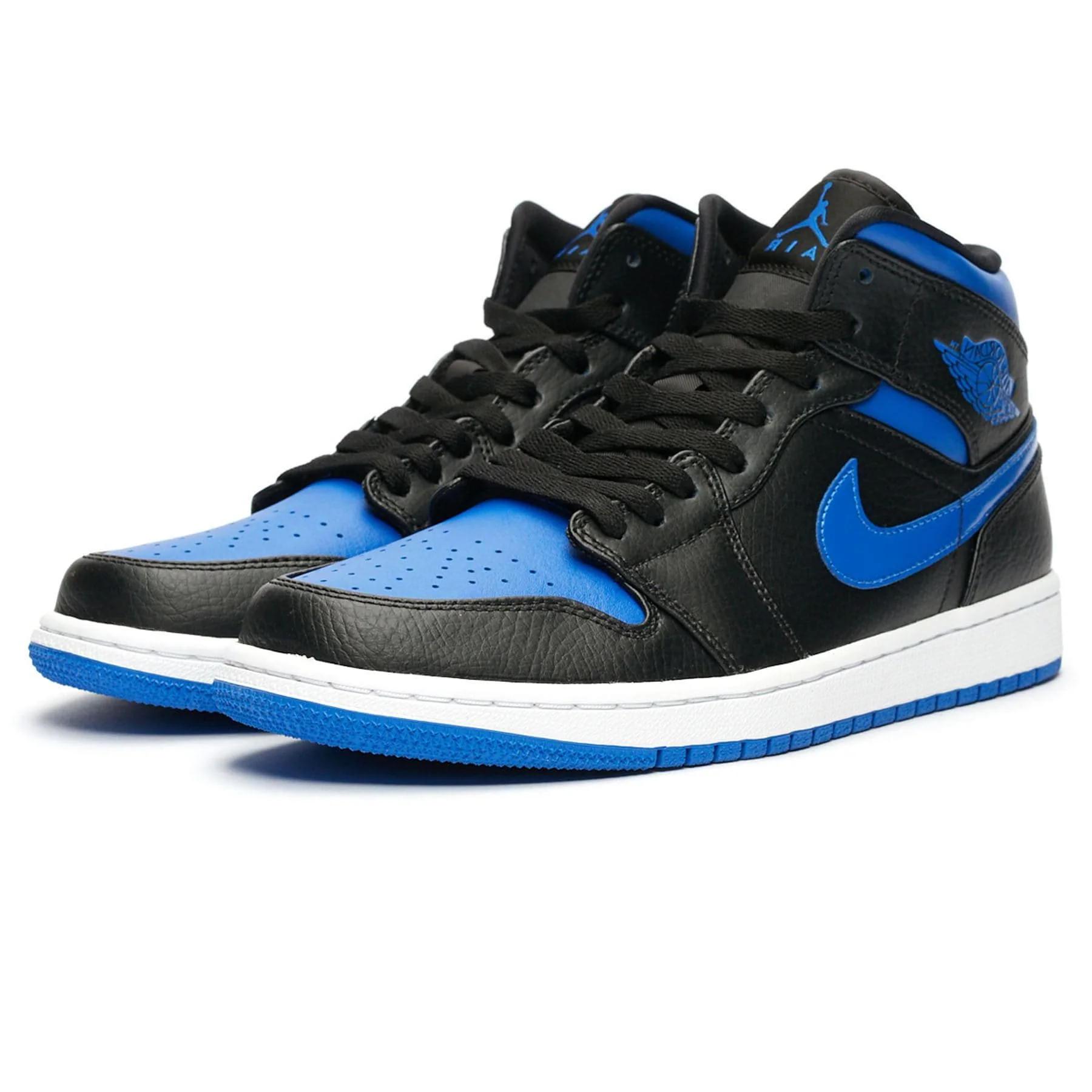 Air Jordan 1 Mid 'Black Hyper Royal' - Image 2