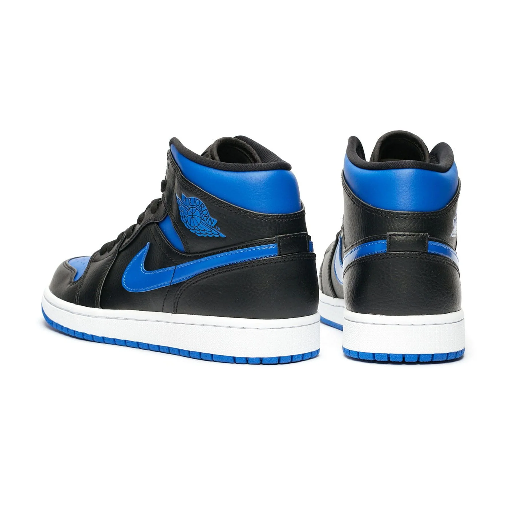 Air Jordan 1 Mid 'Black Hyper Royal' - Image 4
