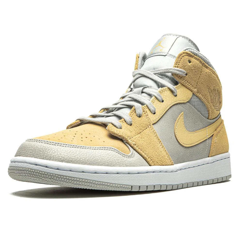 Air Jordan 1 Mid SE Grey Fog Lemon Wash - Image 4