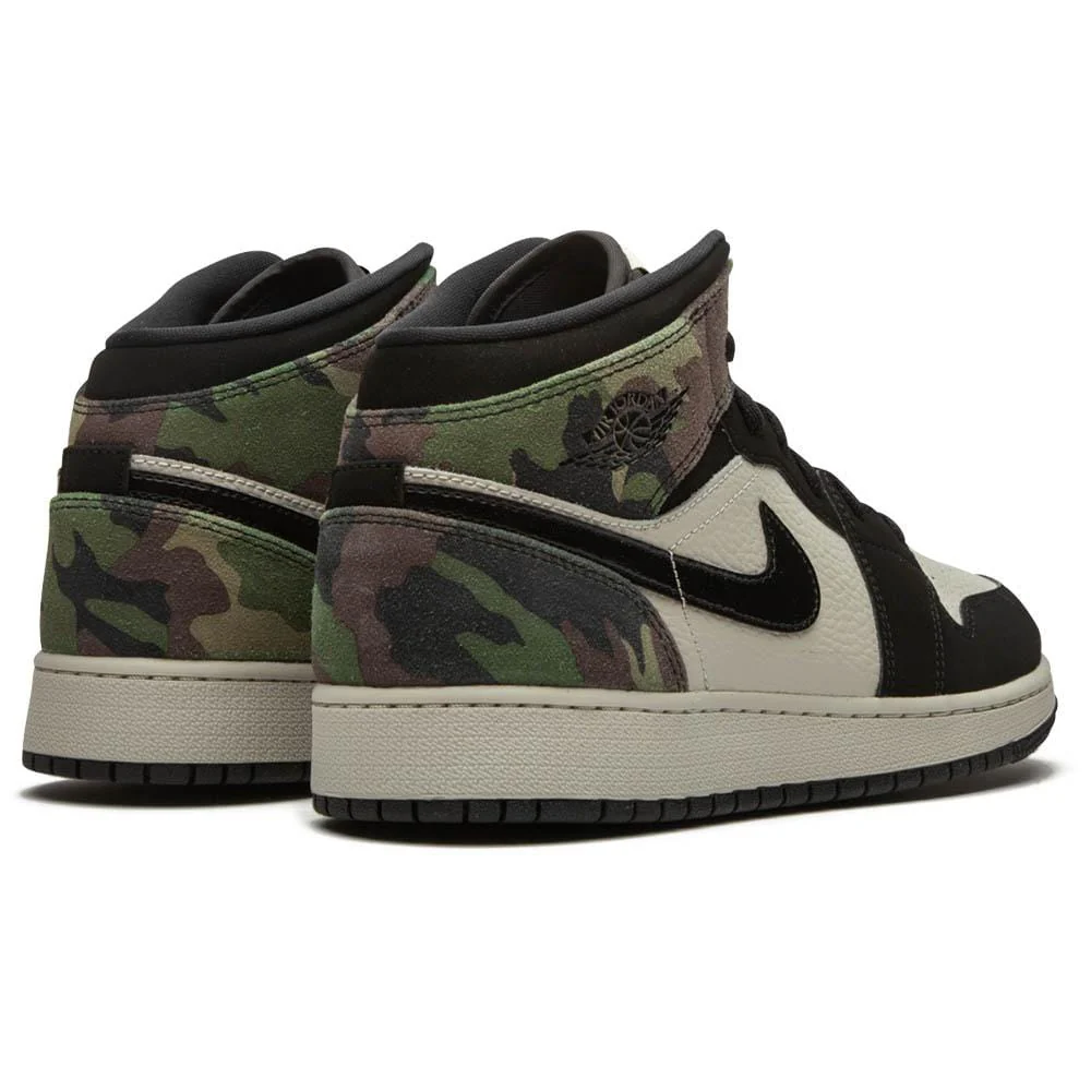 Air Jordan 1 Mid SE GS 'Camo' - Image 3