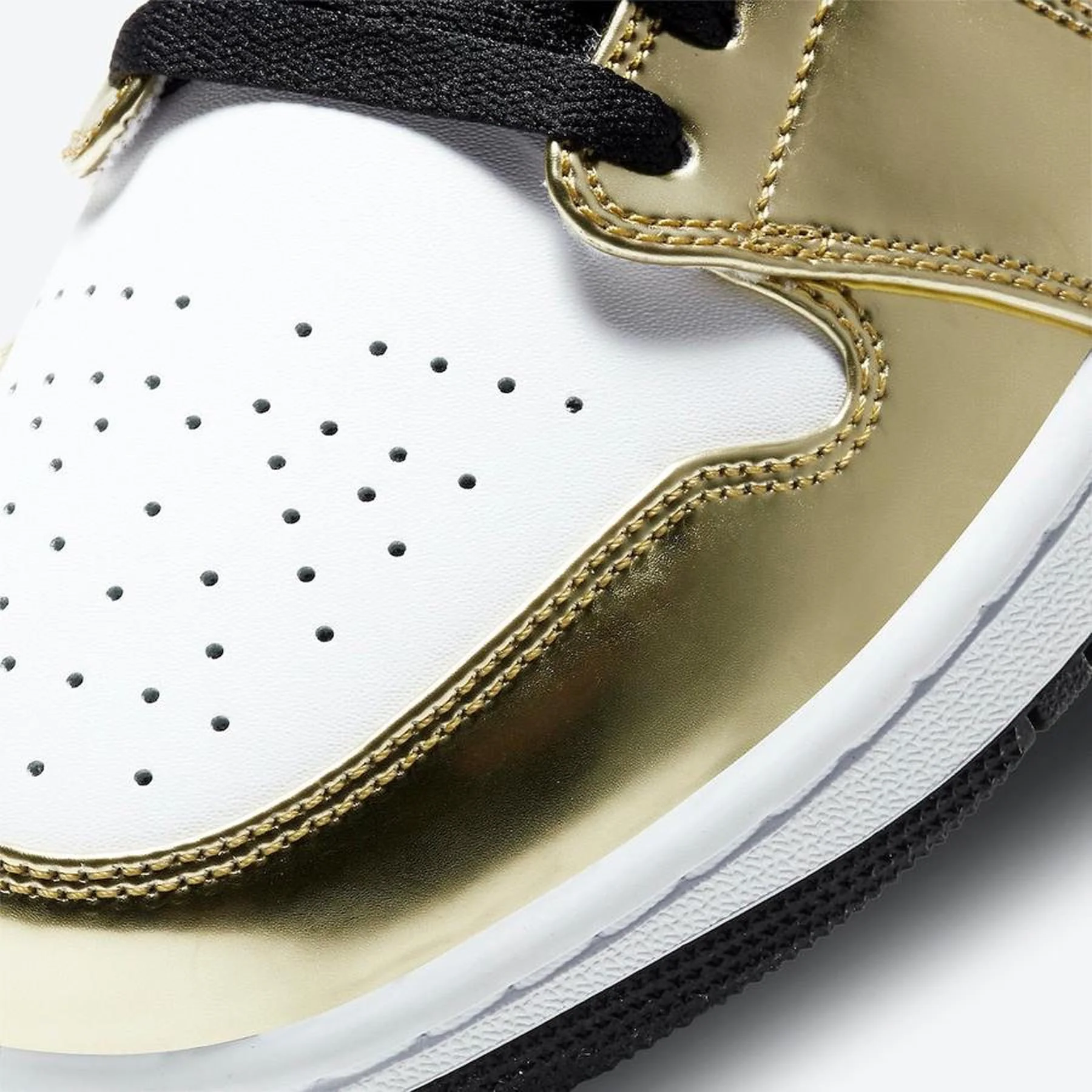 Air Jordan 1 Mid SE GS 'Metallic Gold' - Image 6