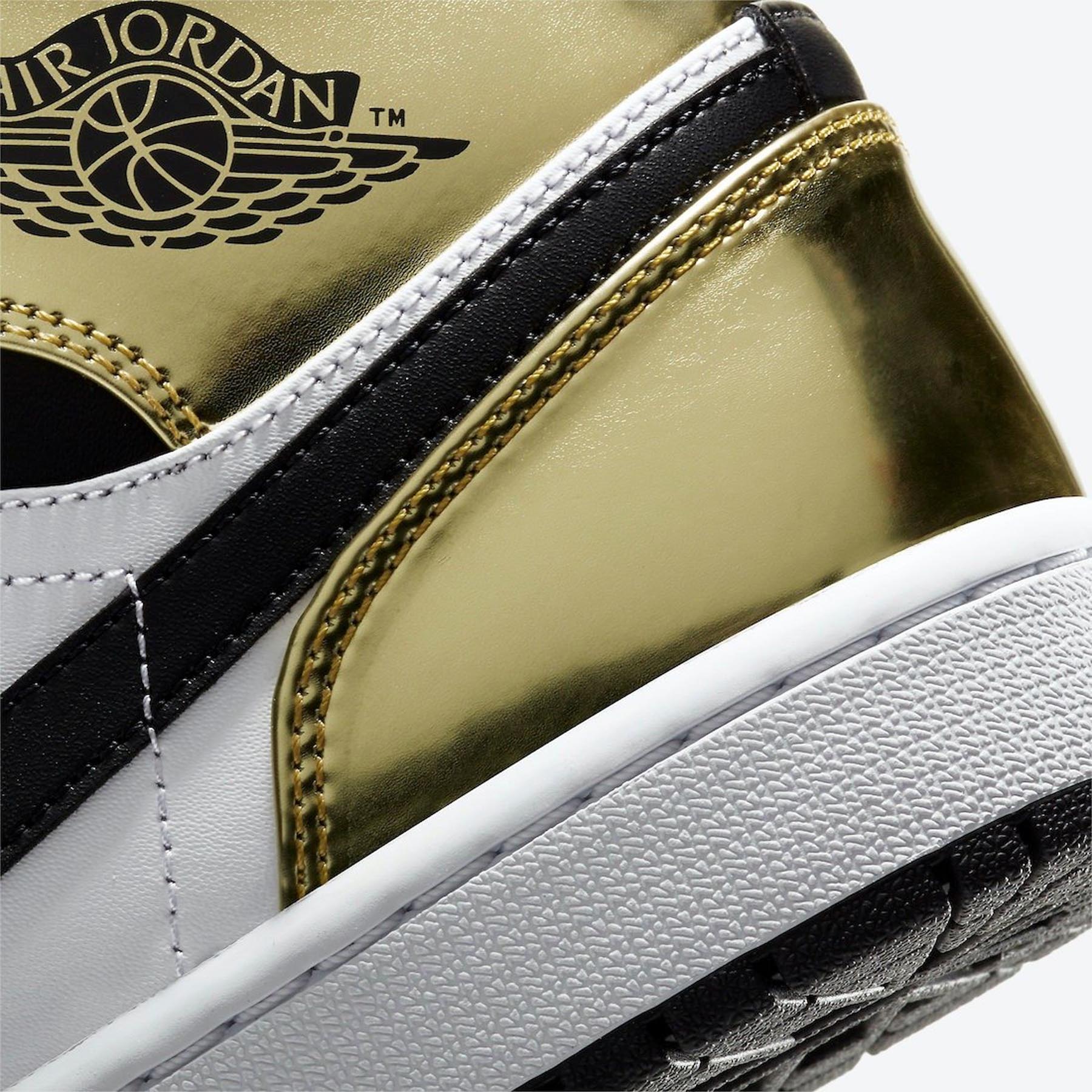 Air Jordan 1 Mid SE GS 'Metallic Gold' - Image 7