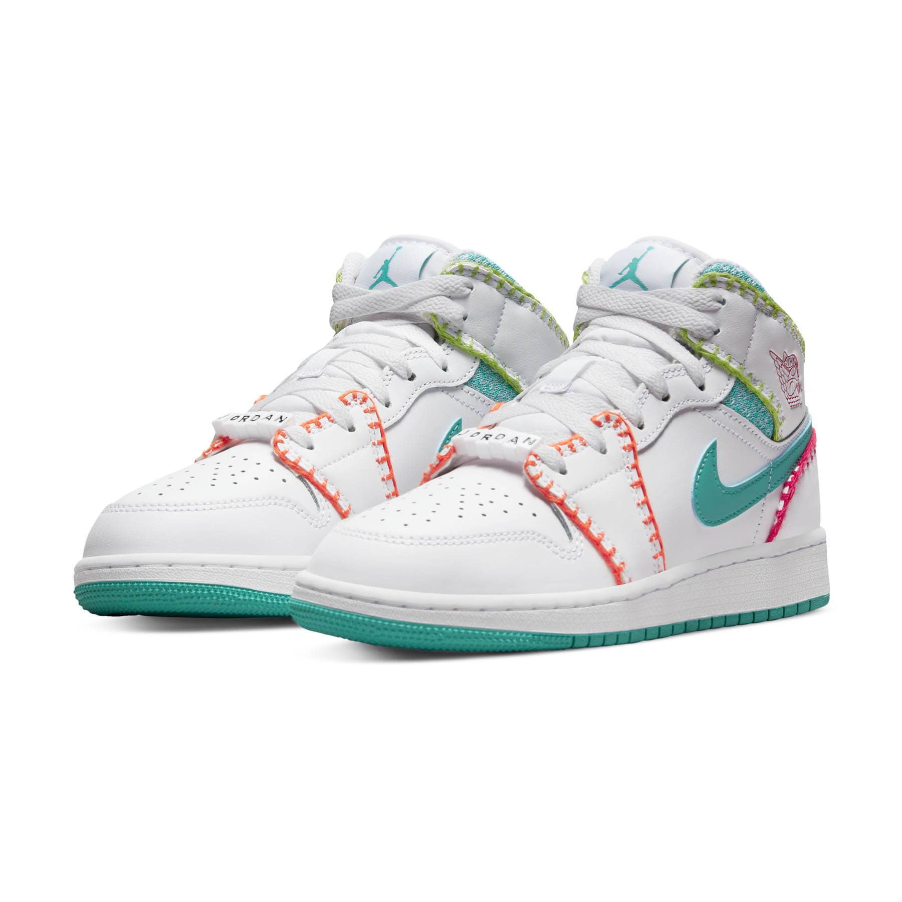 Air Jordan 1 Mid SE GS 'Multi Knit' - Image 2