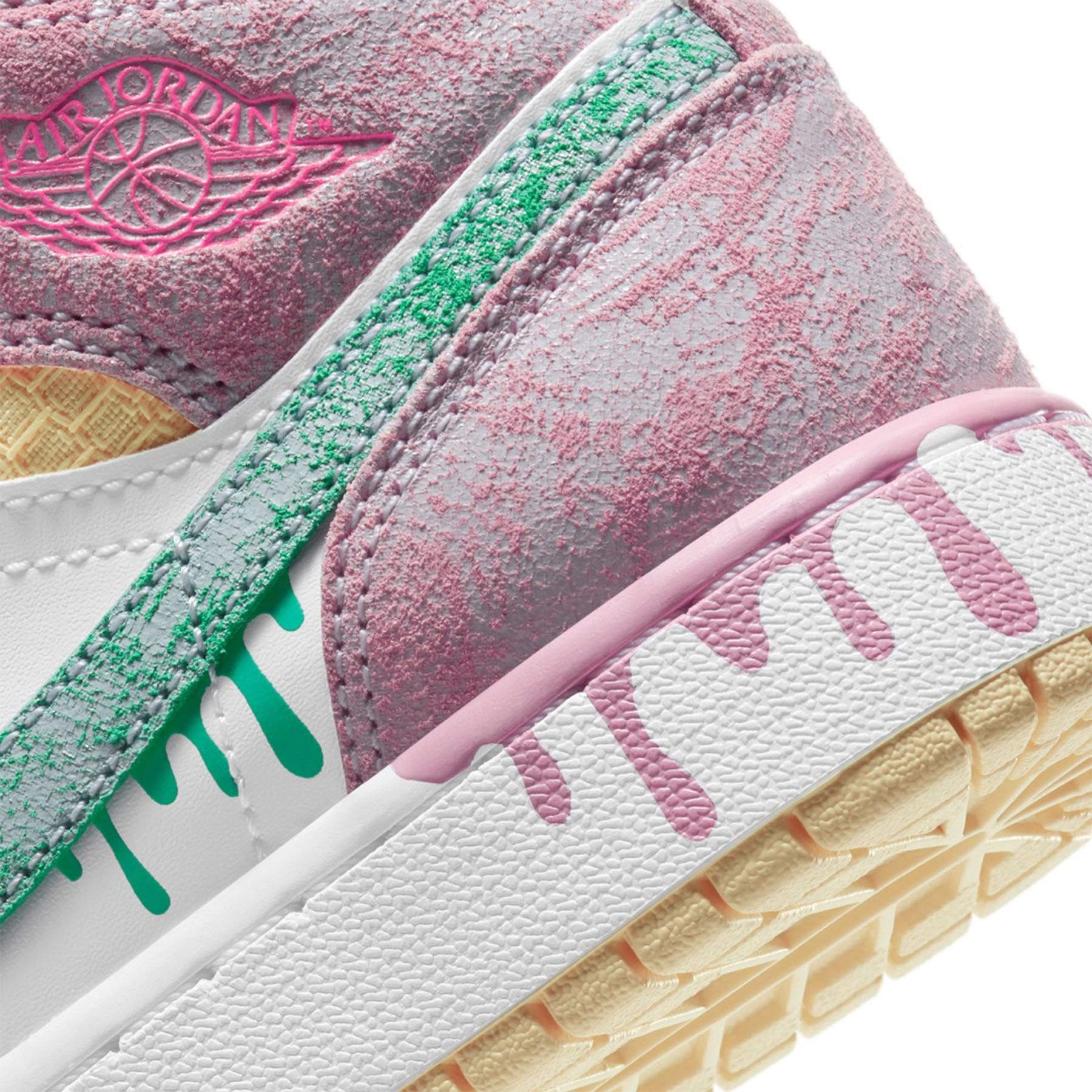 Air Jordan 1 Mid SE GS 'Paint Drip' - Image 4