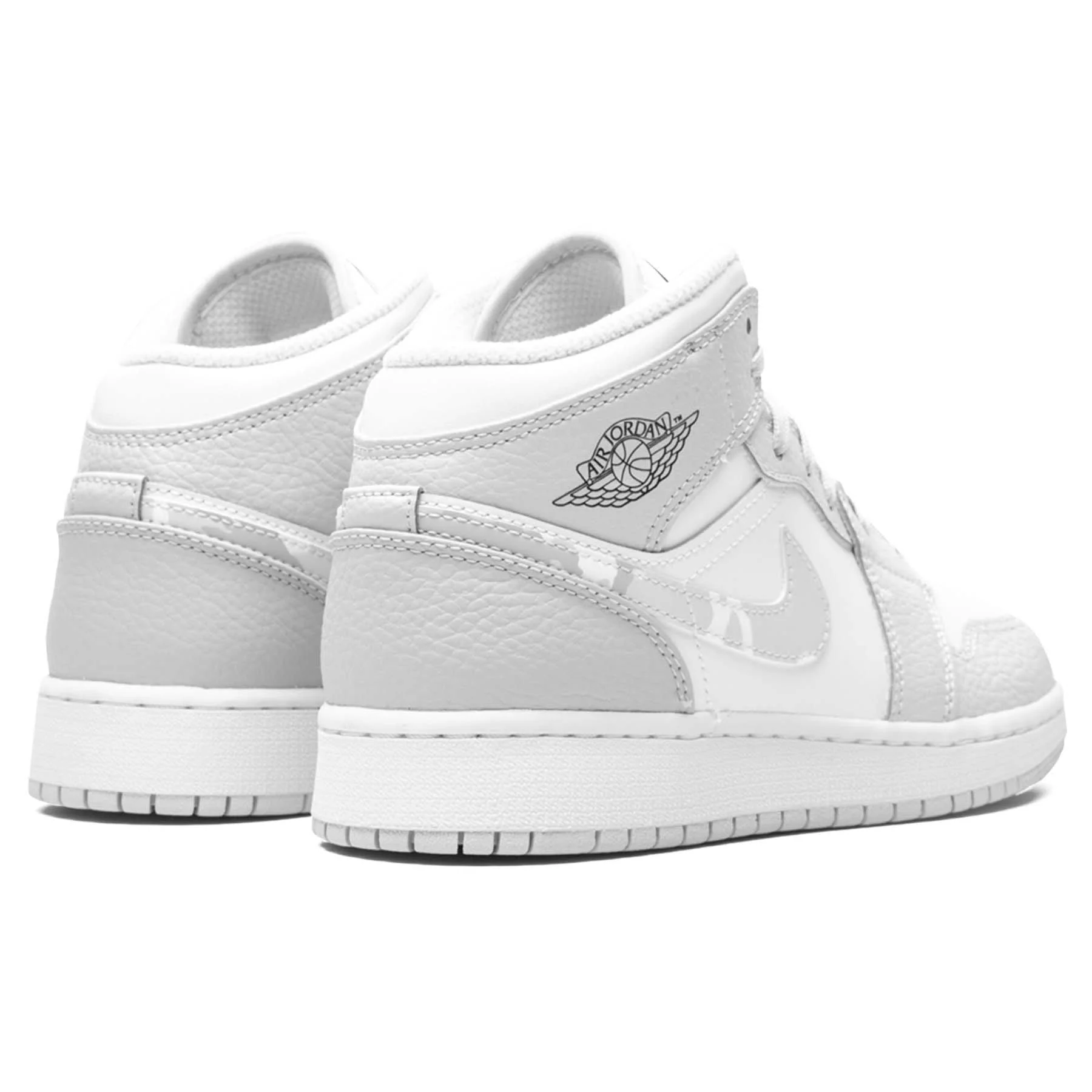 Air Jordan 1 Mid SE GS 'Swoosh Logo - Grey Camo' - Image 2