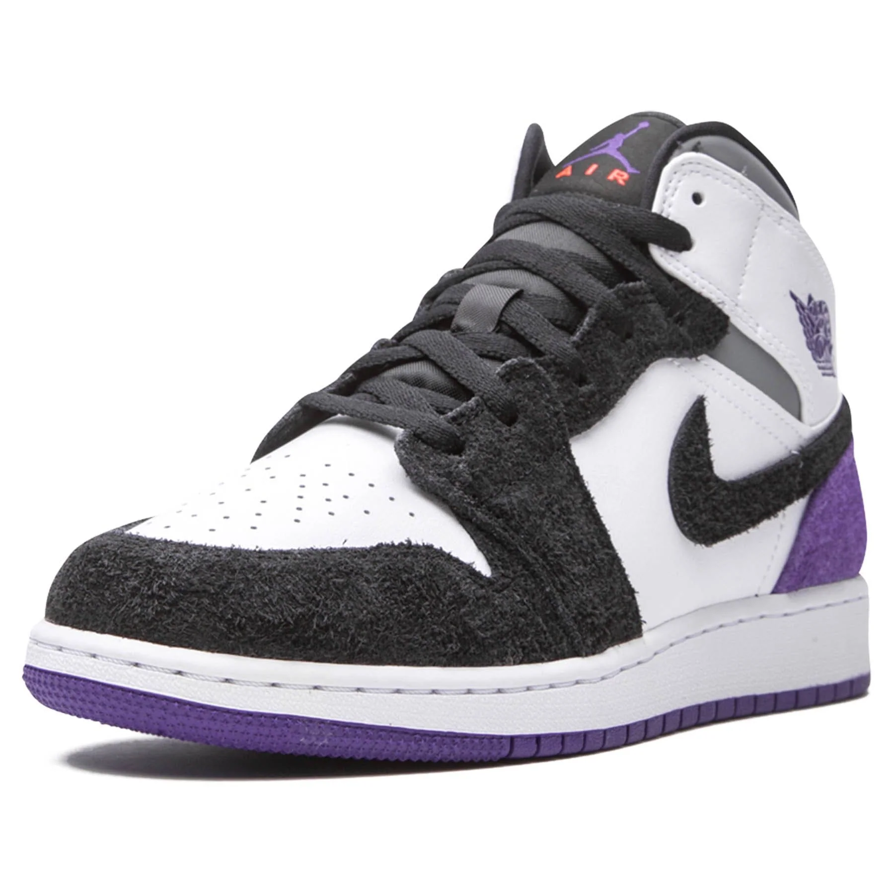 Air Jordan 1 Mid SE GS 'Varsity Purple' - Image 4