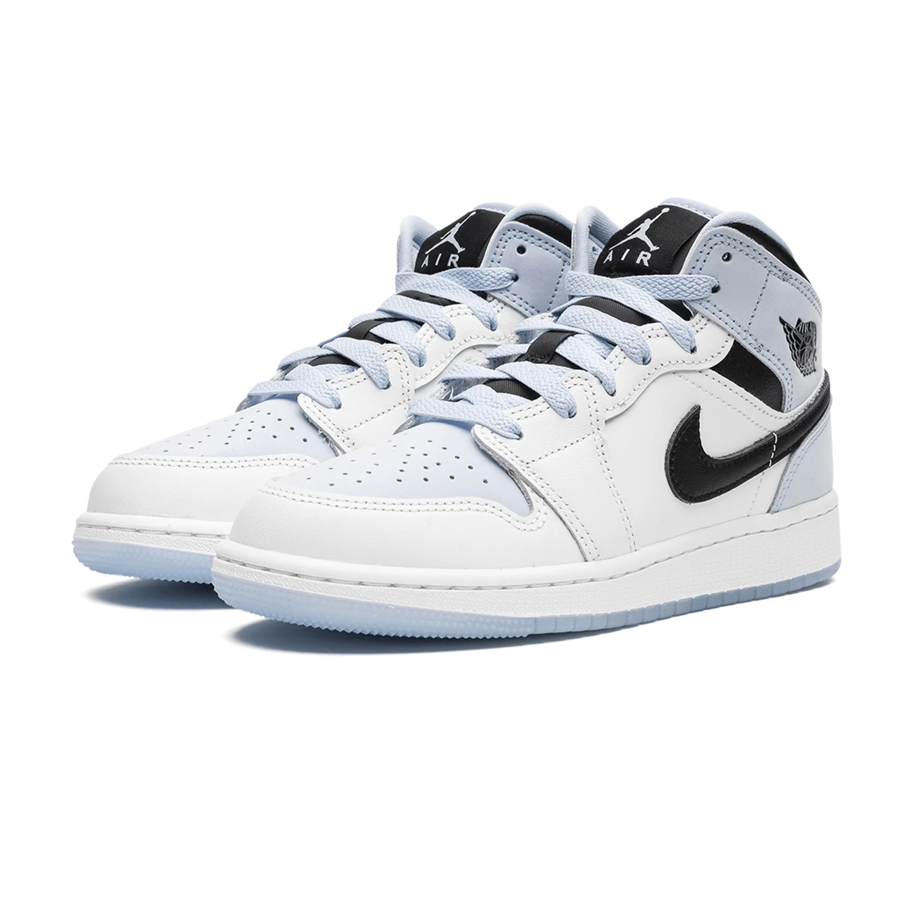 Air Jordan 1 Mid SE GS 'White Ice Blue' - Image 2