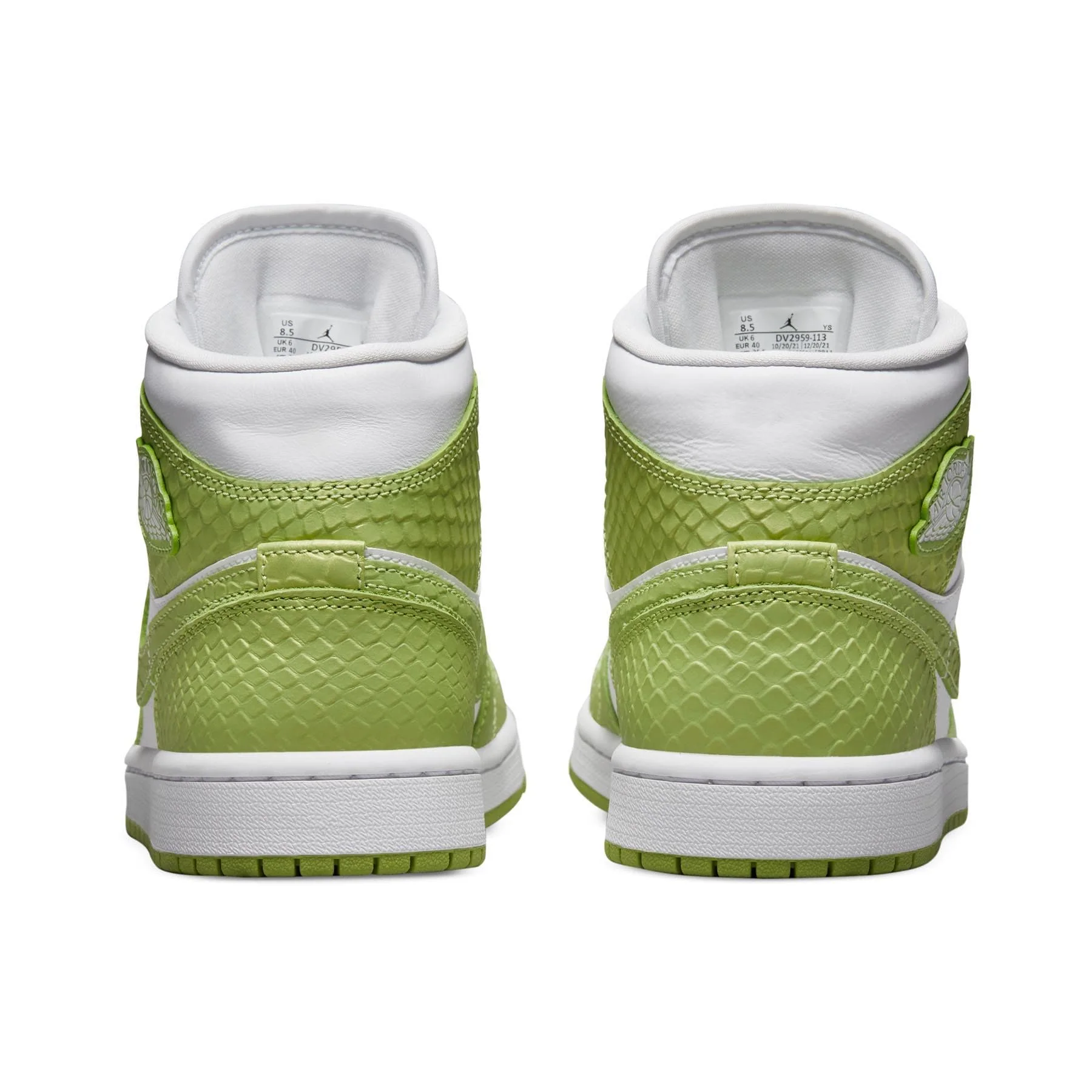 Air Jordan 1 Mid SE Wmns 'Green Python' - Image 3