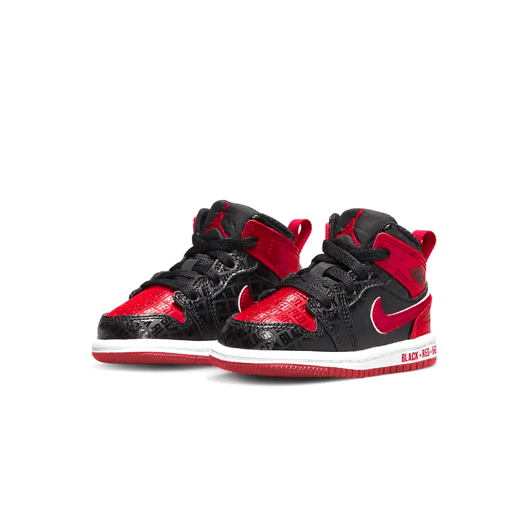 Air Jordan 1 Mid SS TD 'Black + Red = Bred' - Image 2