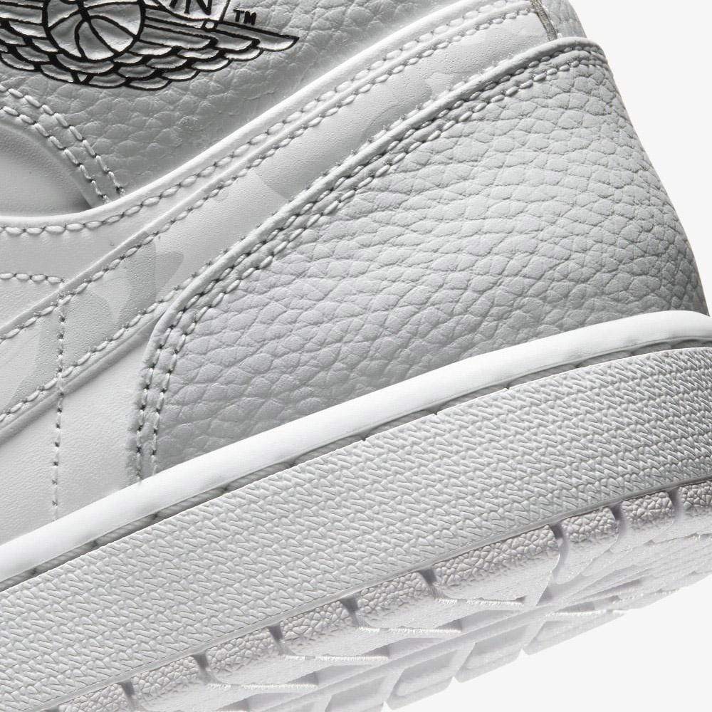Air Jordan 1 Mid 'Swoosh Logo - Grey Camo' - Image 6