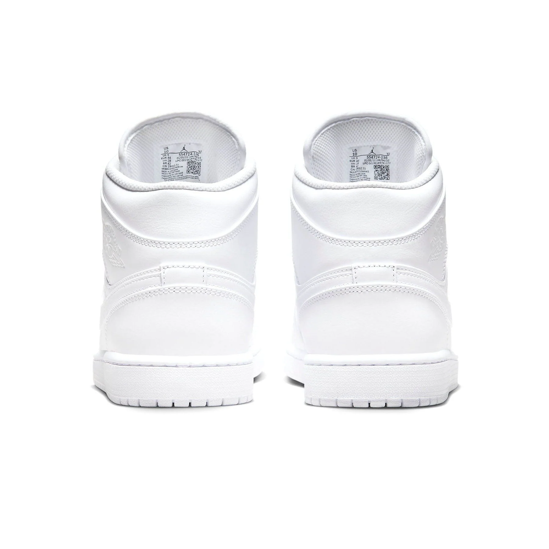 Air Jordan 1 Mid 'Triple White' 2022 - Image 4