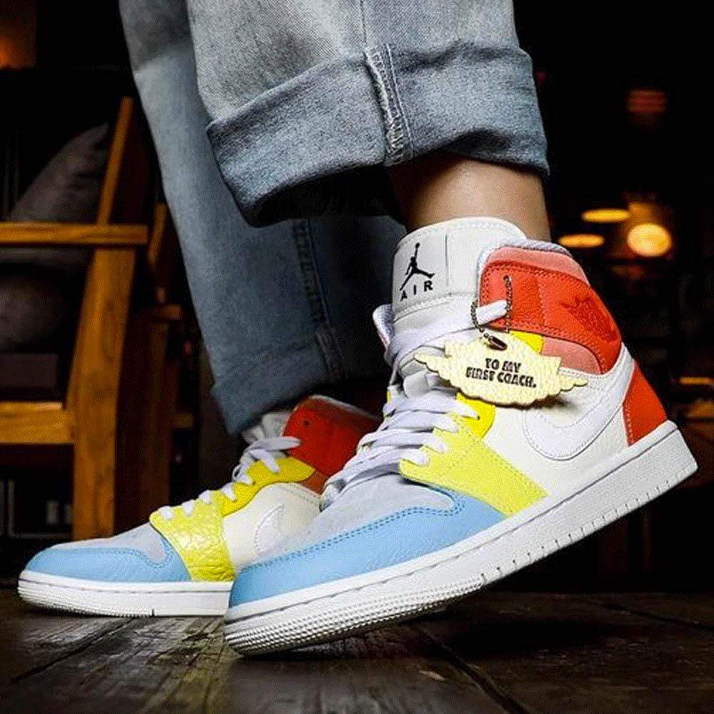 Air Jordan 1 Mid Wmns 'To My First Coach' - Image 6