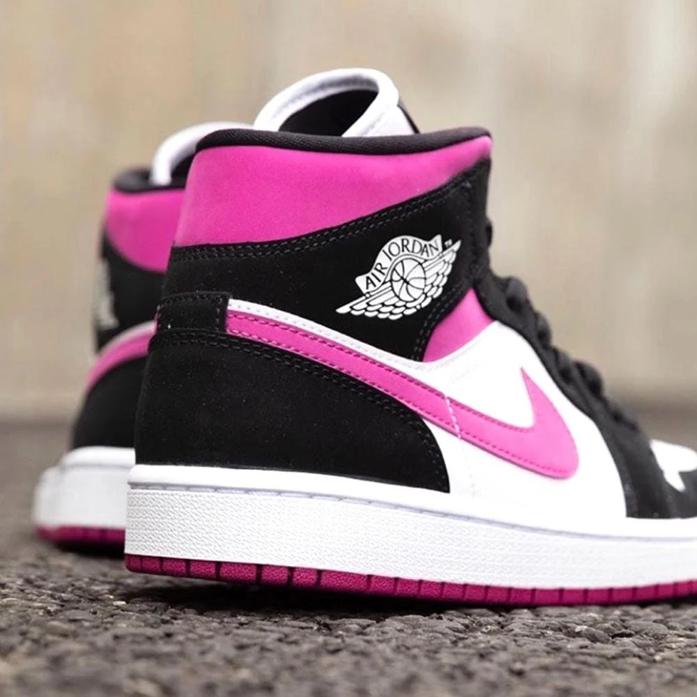Air Jordan 1 WMNS Mid 'Black Cactus Flower' - Image 8
