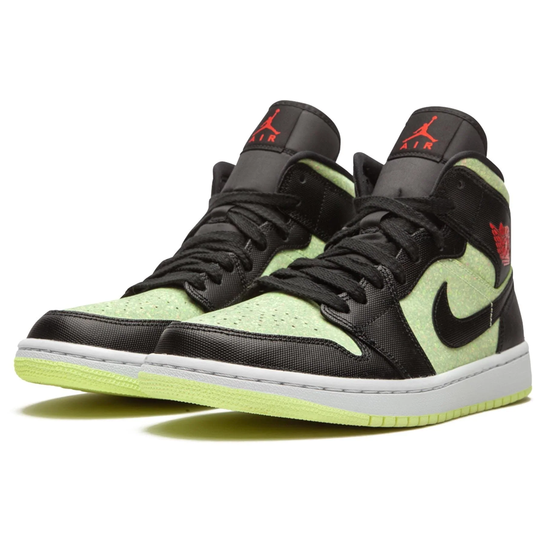 Air Jordan 1 Wmns Mid SE 'Black Barely Volt' - Image 2