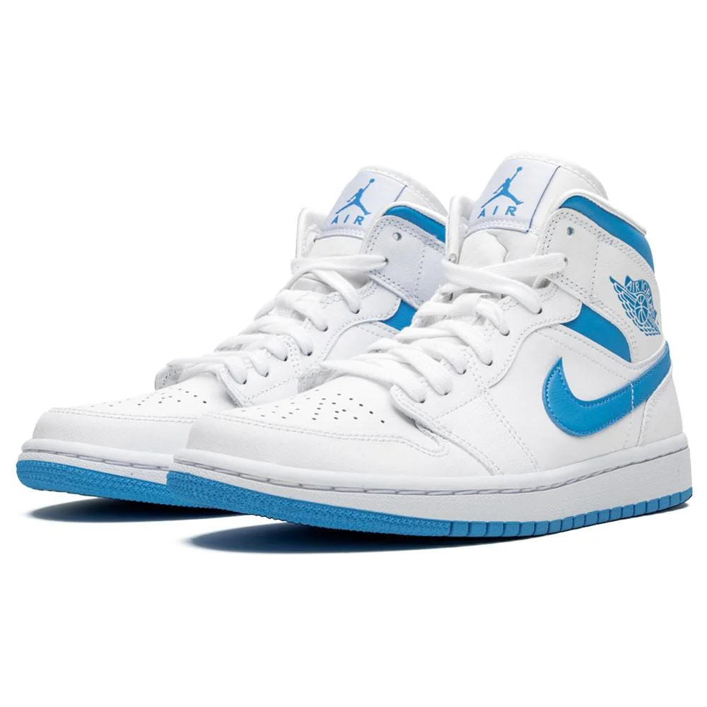 Air Jordan 1 Wmns Mid 'UNC' White Carolina Blue - Image 3