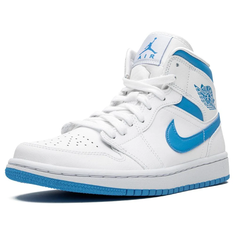 Air Jordan 1 Wmns Mid 'UNC' White Carolina Blue - Image 4