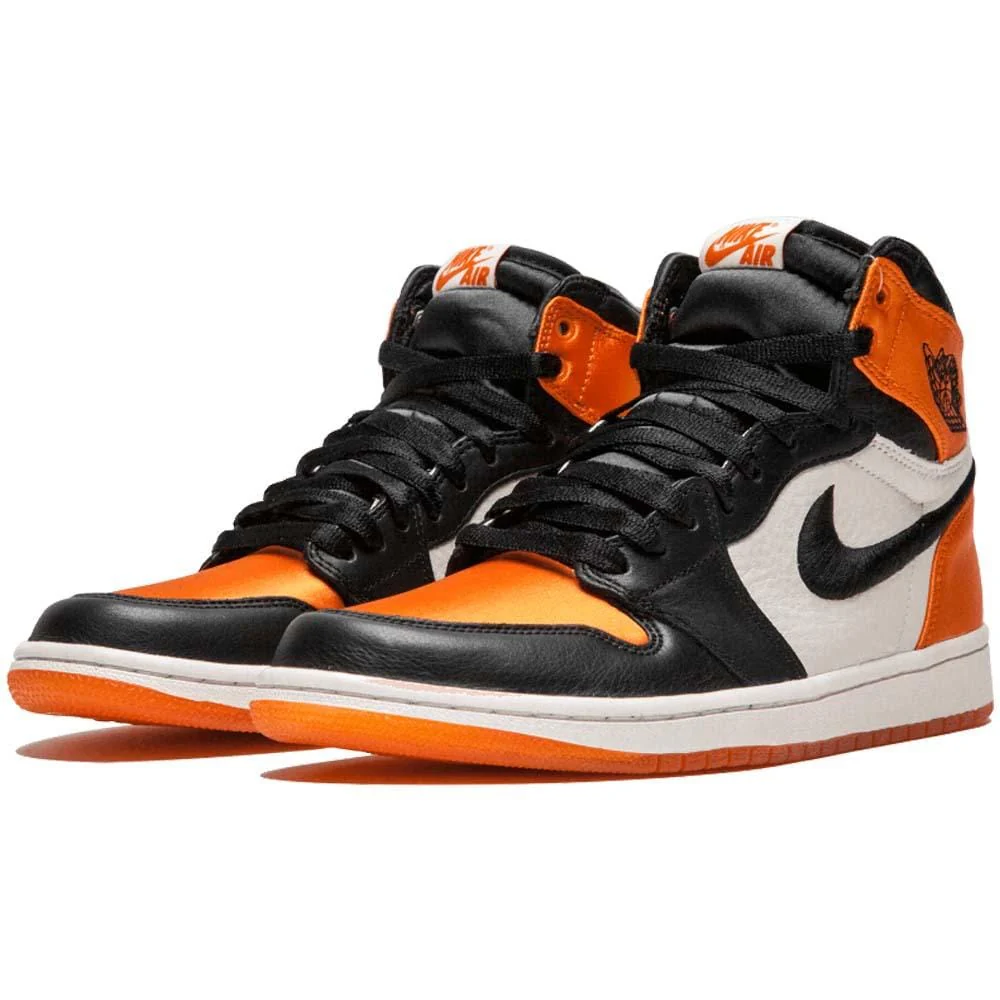 Air Jordan 1 WMNS Satin 'Shattered Backboard' Orange Black - Image 2