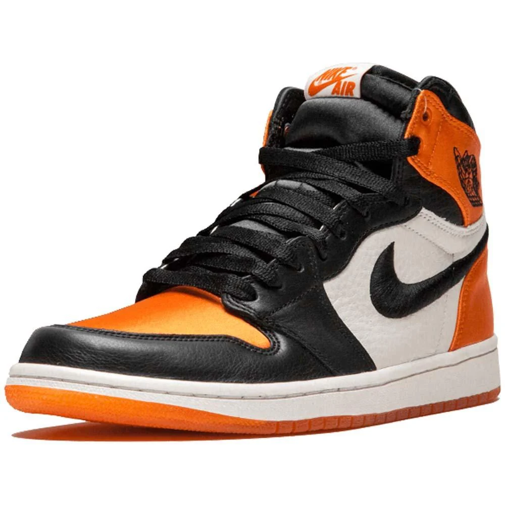 Air Jordan 1 WMNS Satin 'Shattered Backboard' Orange Black - Image 4