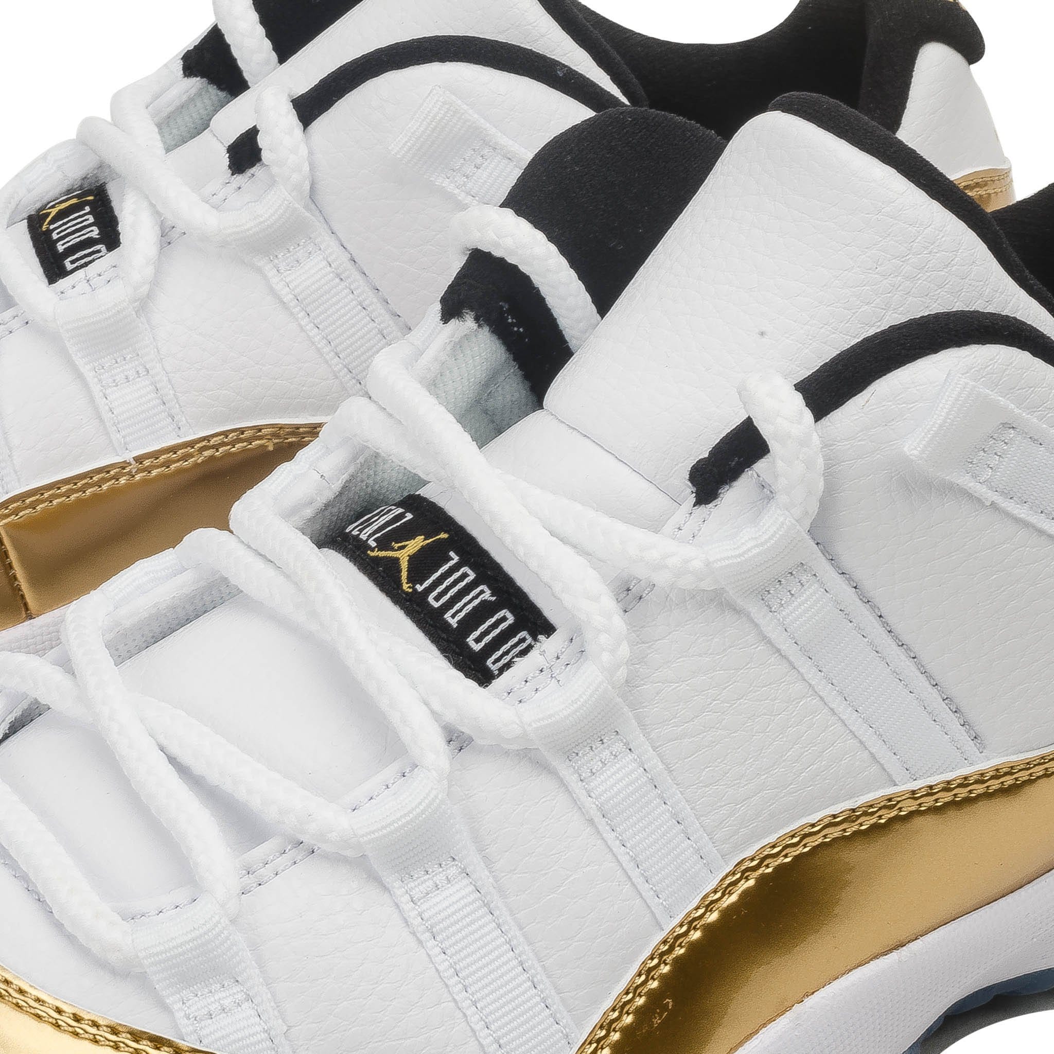 Air Jordan 11 Retro Low White- Metallic Gold - Image 4