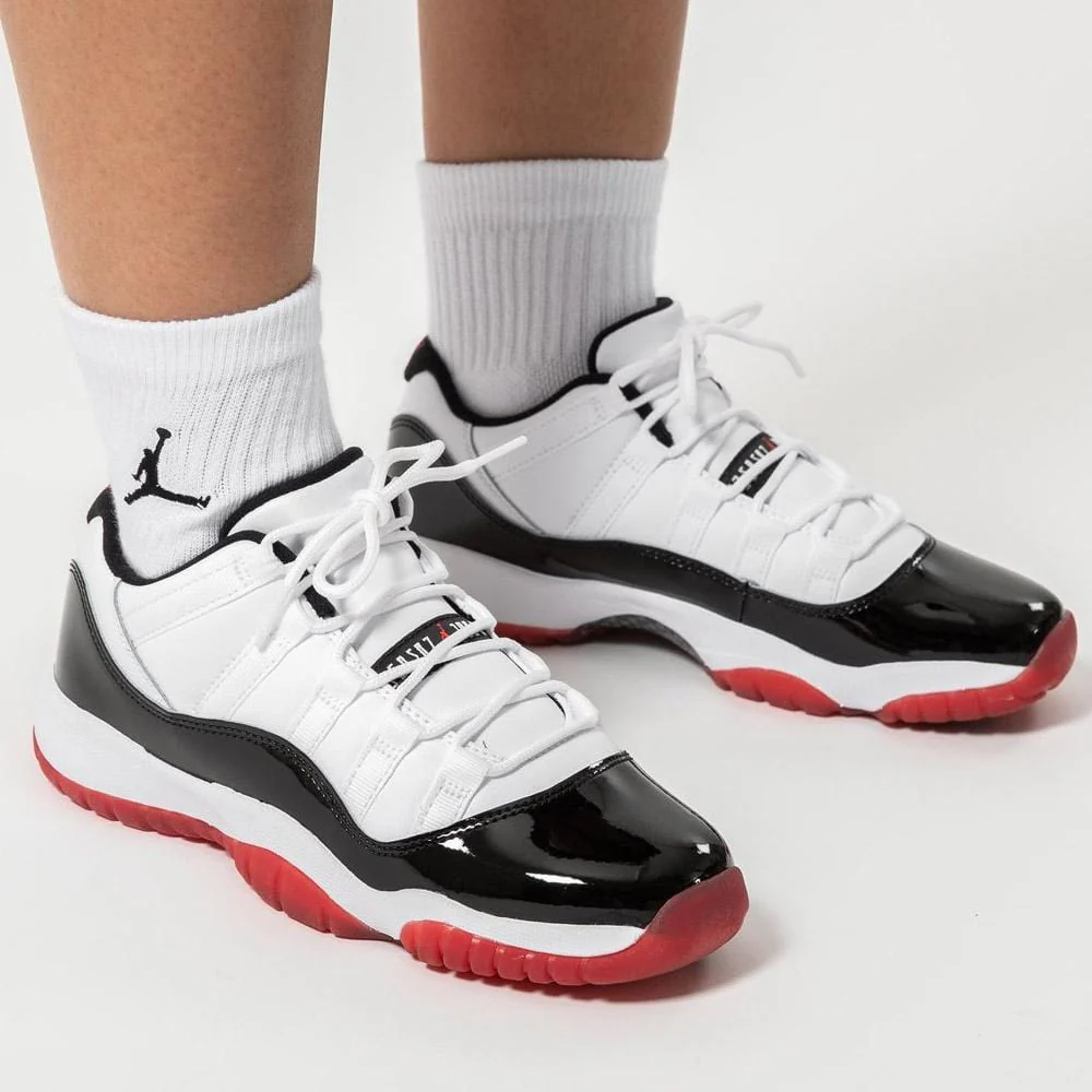 Air Jordan 11 Retro Low GS 'Concord-Bred' - Image 6