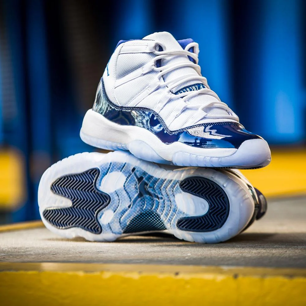 Air Jordan 11 Retro GS White-Midnight Navy  Win like 82 - Image 7