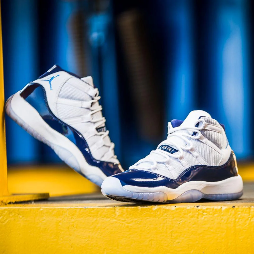 Air Jordan 11 Retro GS White-Midnight Navy  Win like 82 - Image 8