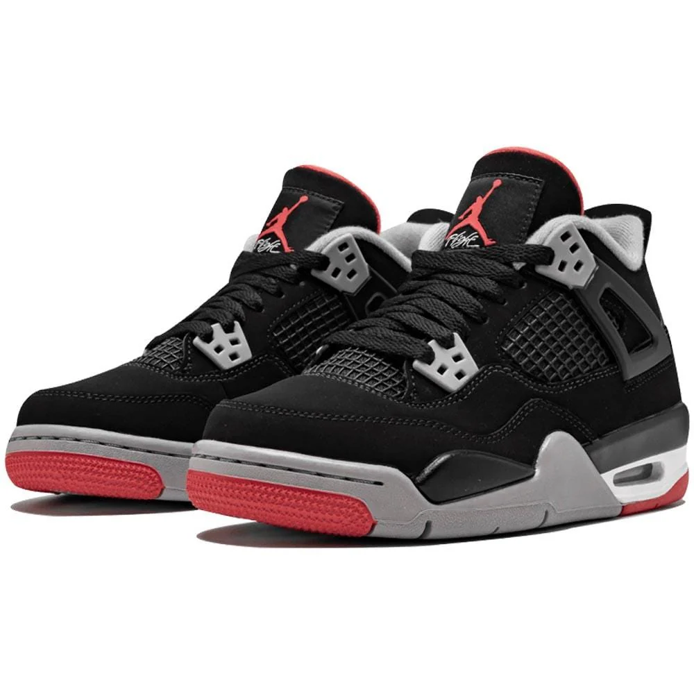 Nike Air Jordan 4 Bred (GS) - Image 2