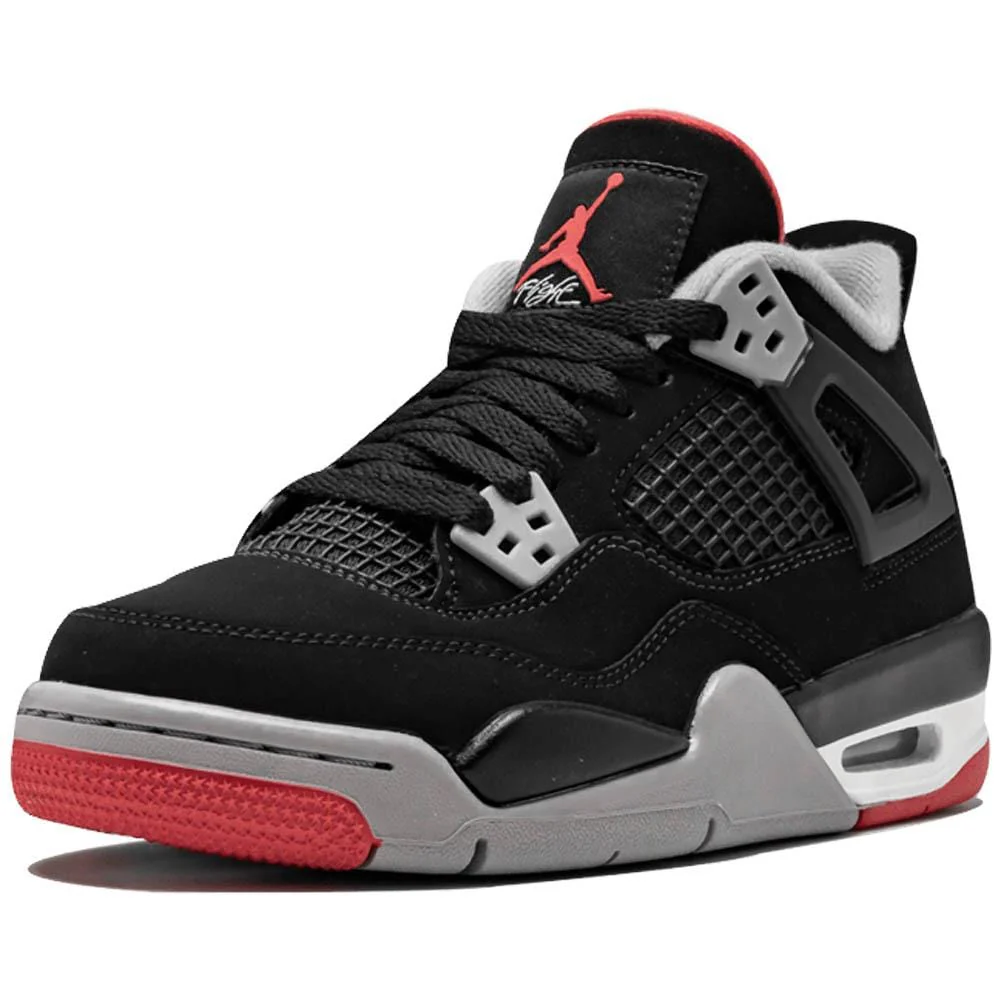 Nike Air Jordan 4 Bred (GS) - Image 4