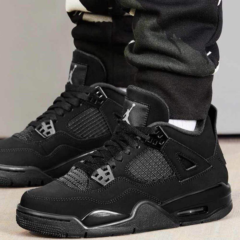 Air Jordan 4 Retro GS 'Black Cat' 2020 - Image 6