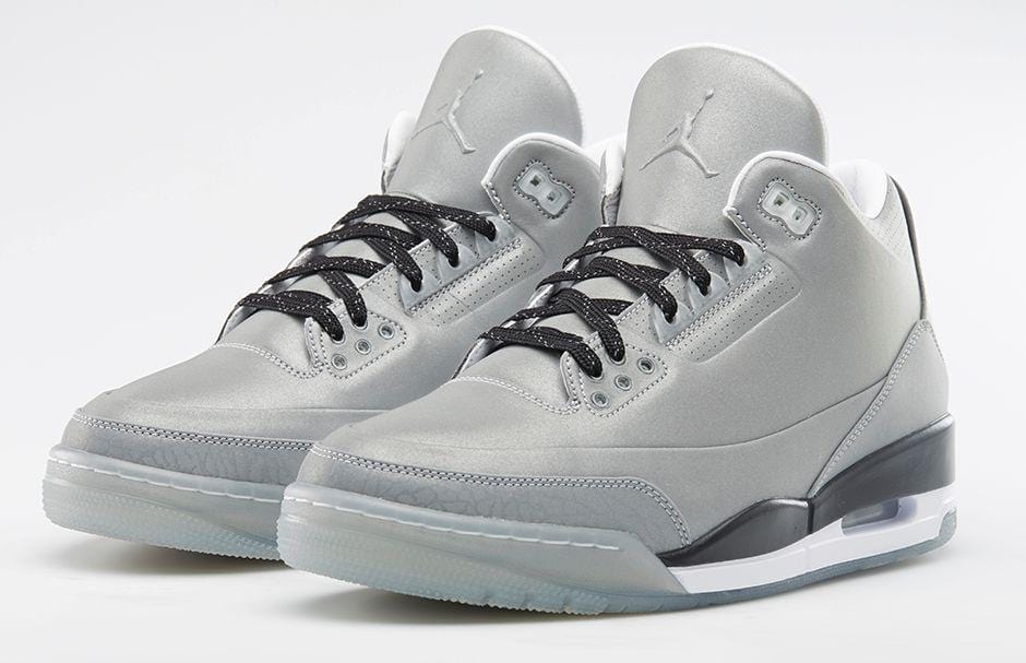 Air Jordan 3 '5Lab3' Reflect Silver - Image 2