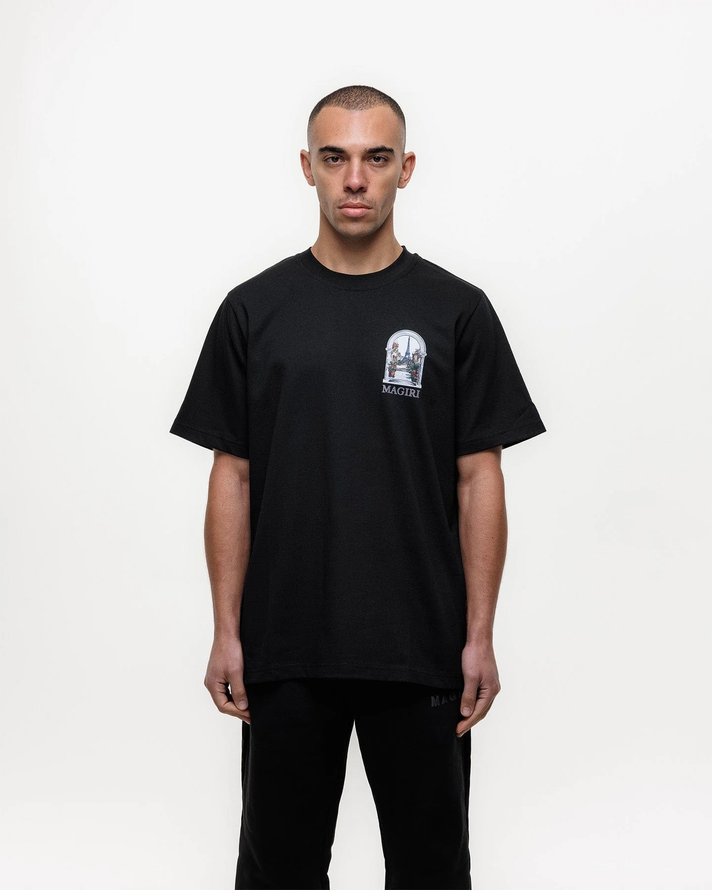 Magiri Archway Printed T-Shirt 'Black' - Image 4