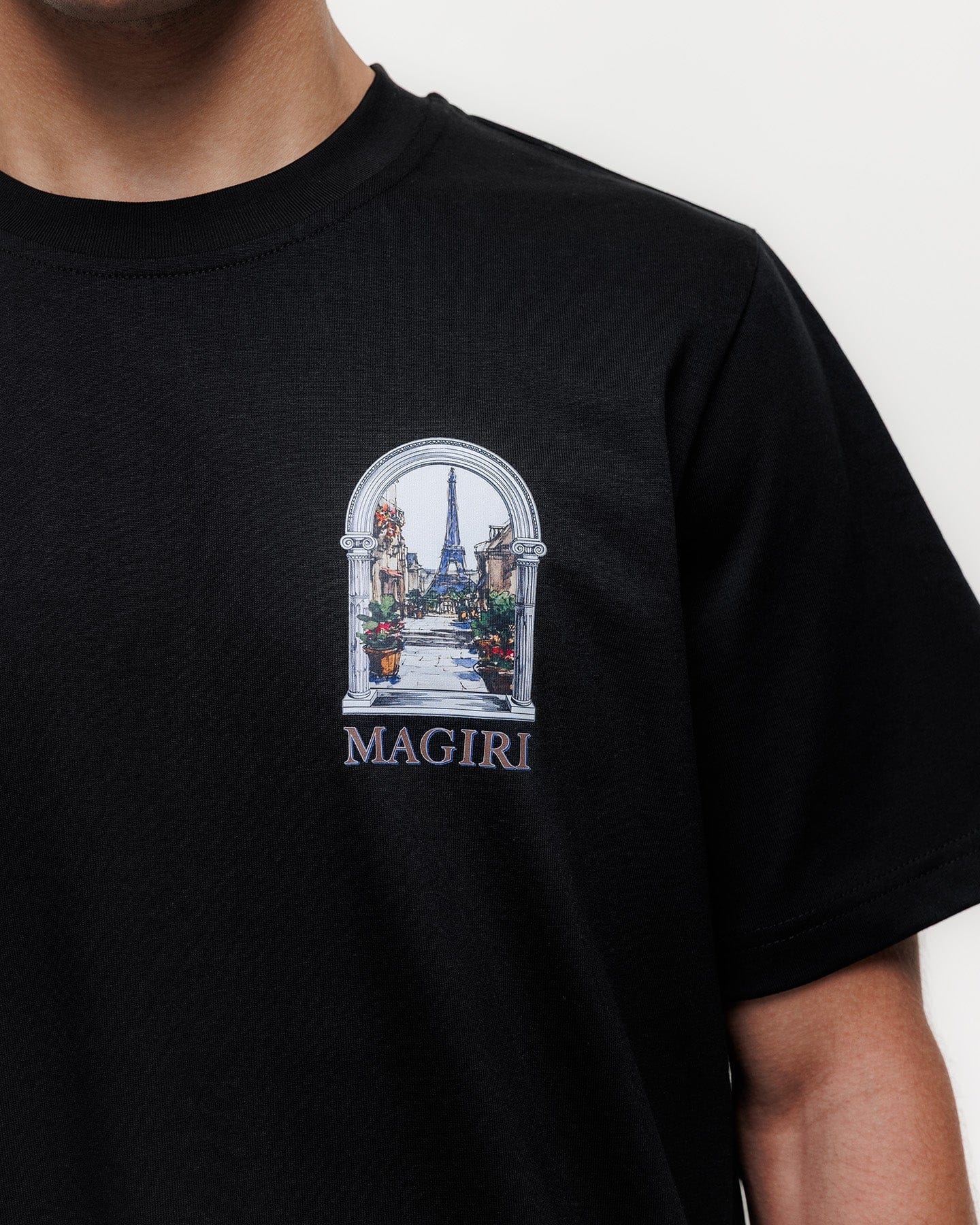 Magiri Archway Printed T-Shirt 'Black' - Image 7