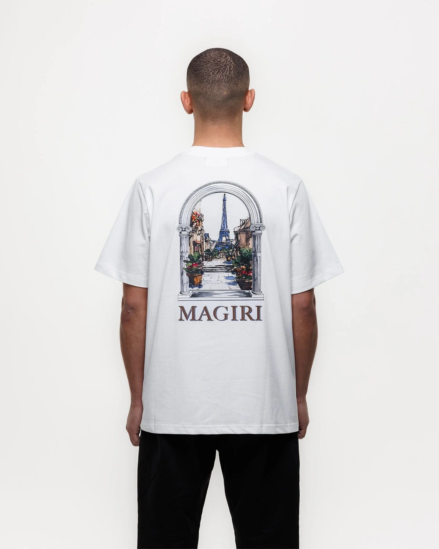 Magiri Archway Printed T-Shirt 'White' - Image 5