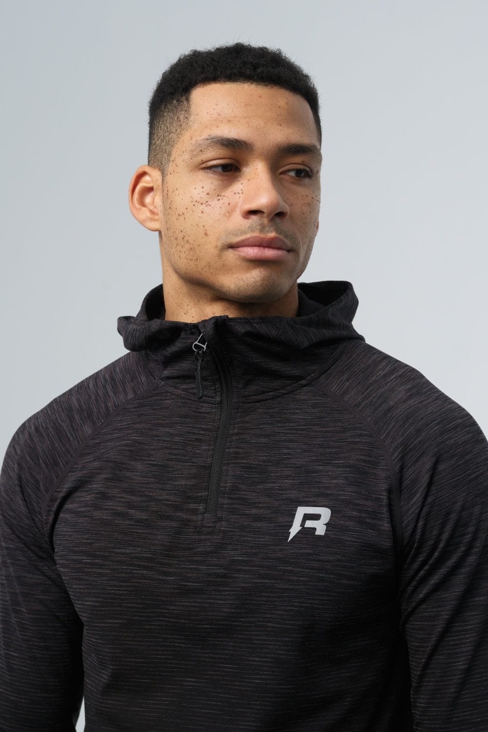 Reprimo Axis Half Zip Hoodie 'Black' - Image 3