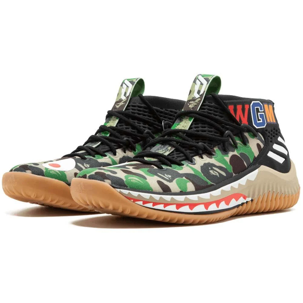 BAPE x adidas Dame 4 "Green Camo" - Image 2