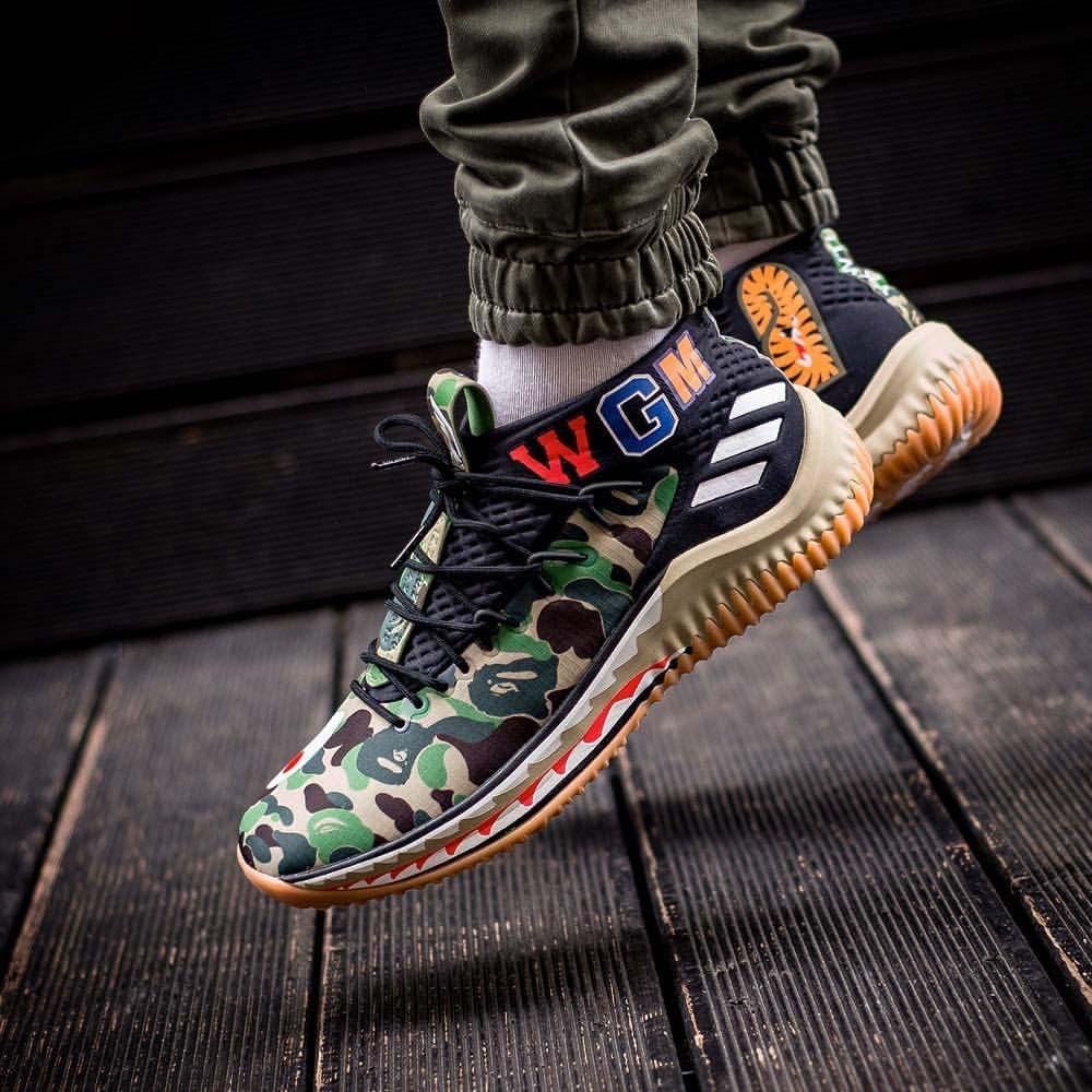 BAPE x adidas Dame 4 "Green Camo" - Image 7
