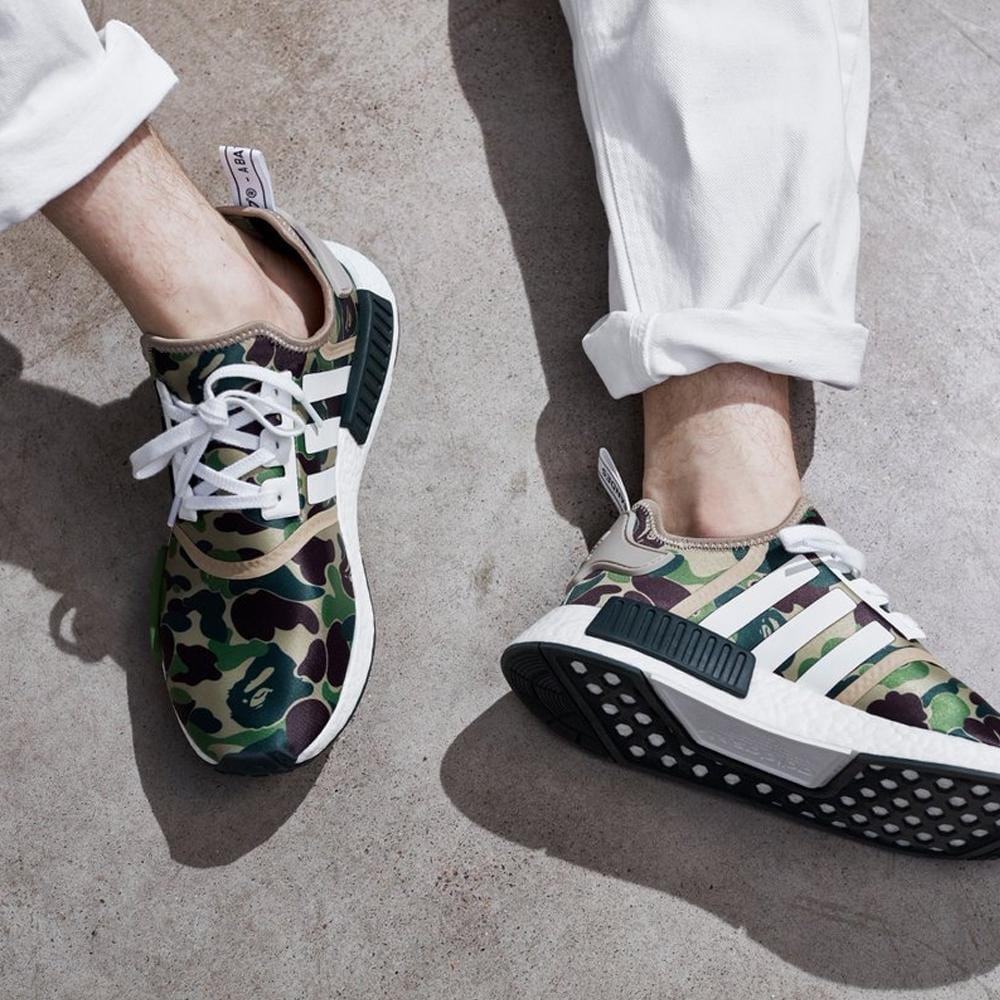 Bape x Adidas NMD_R1 Green Camo - Image 6