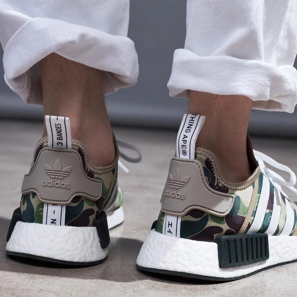 Bape x Adidas NMD_R1 Green Camo - Image 7