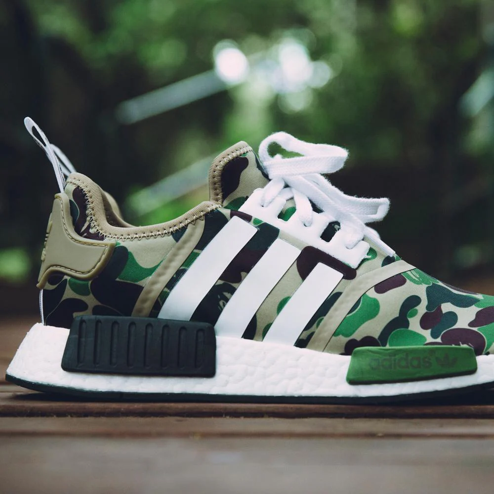 Bape x Adidas NMD_R1 Green Camo - Image 8