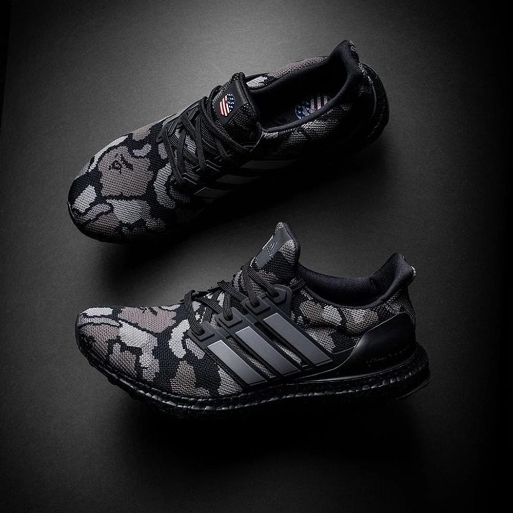 BAPE x adidas Ultra Boost Black Camo - Image 6