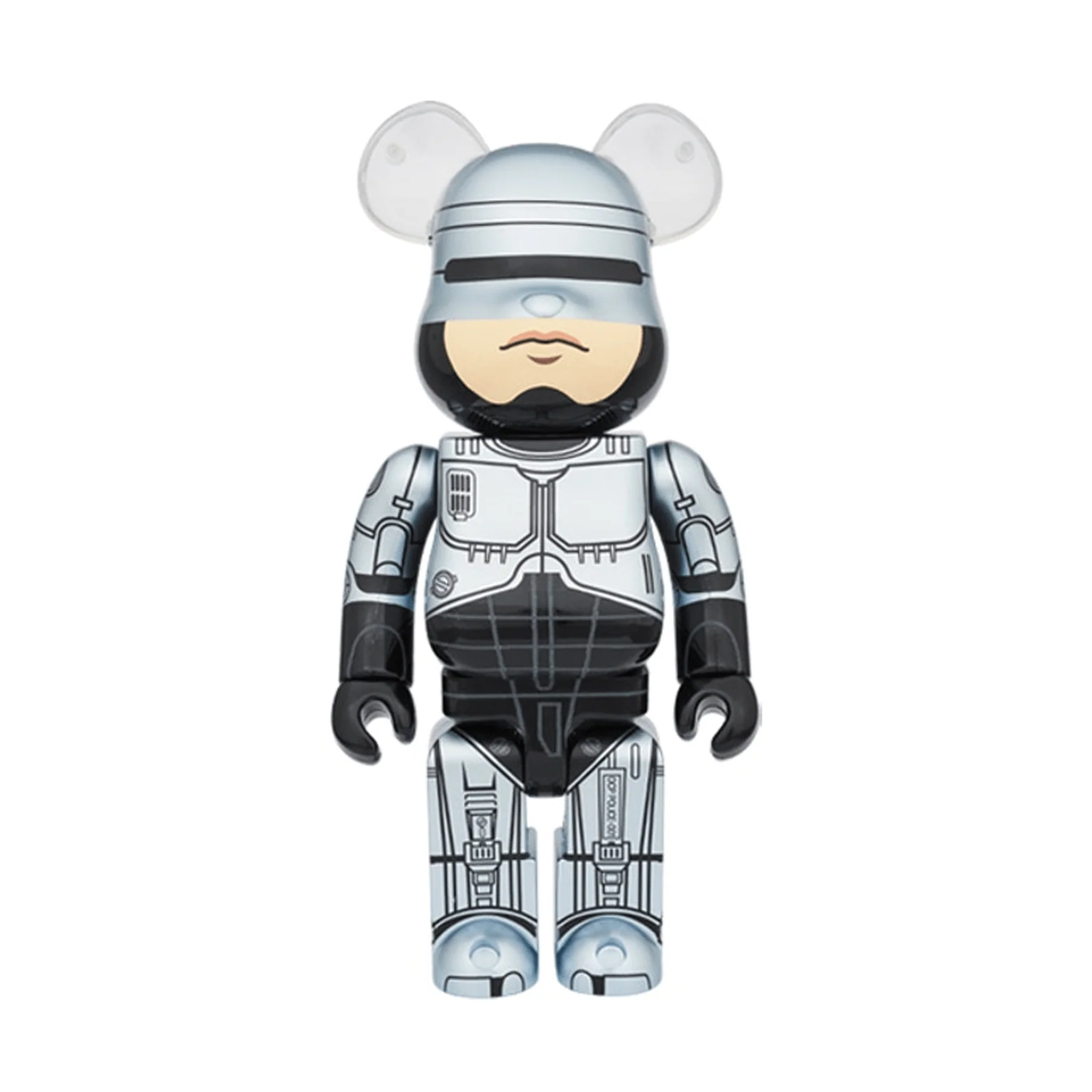 Bearbrick Robocop 100% & 400% Set 'Silver' - Image 3