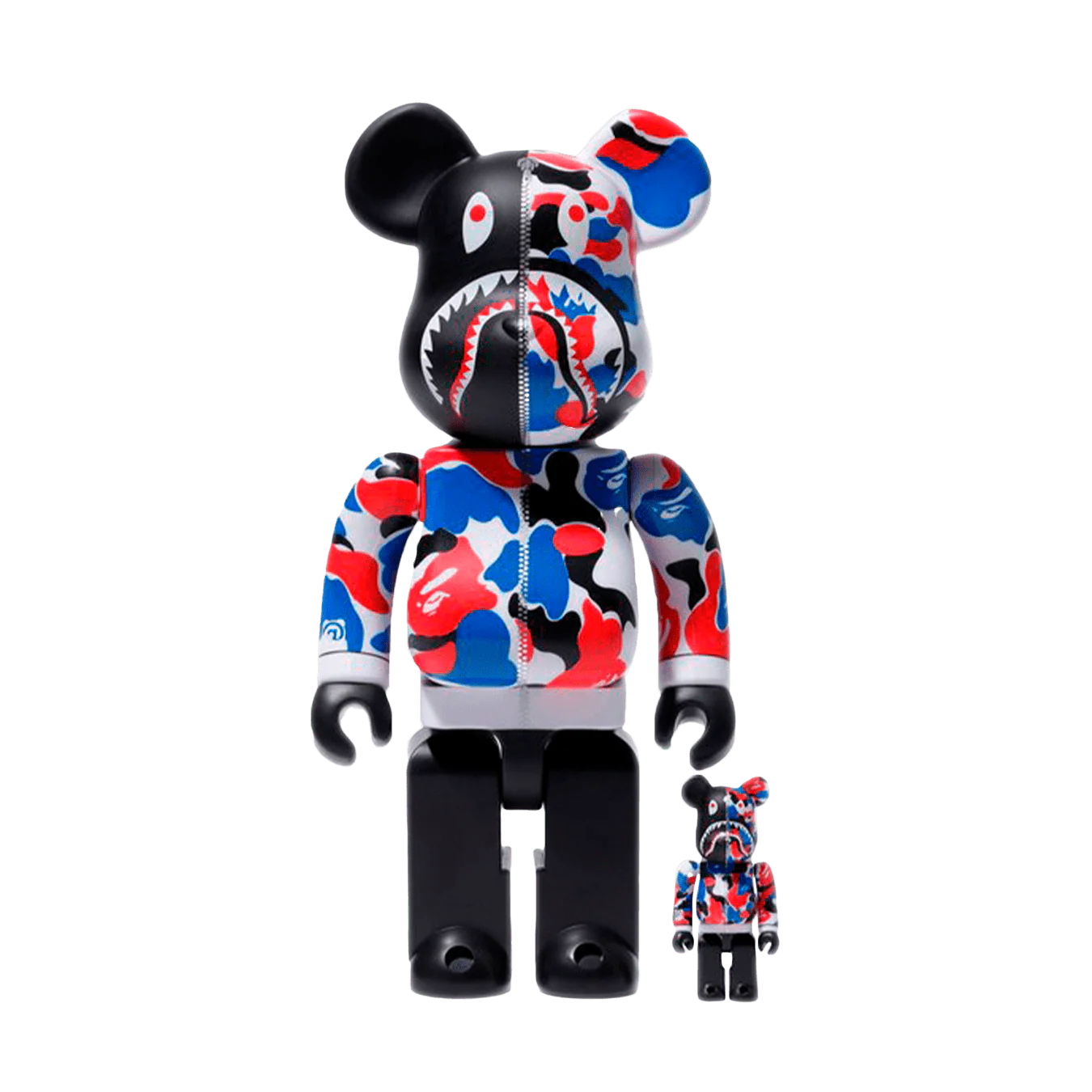 Bearbrick x Bape Shark London Store 100% & 400% Set