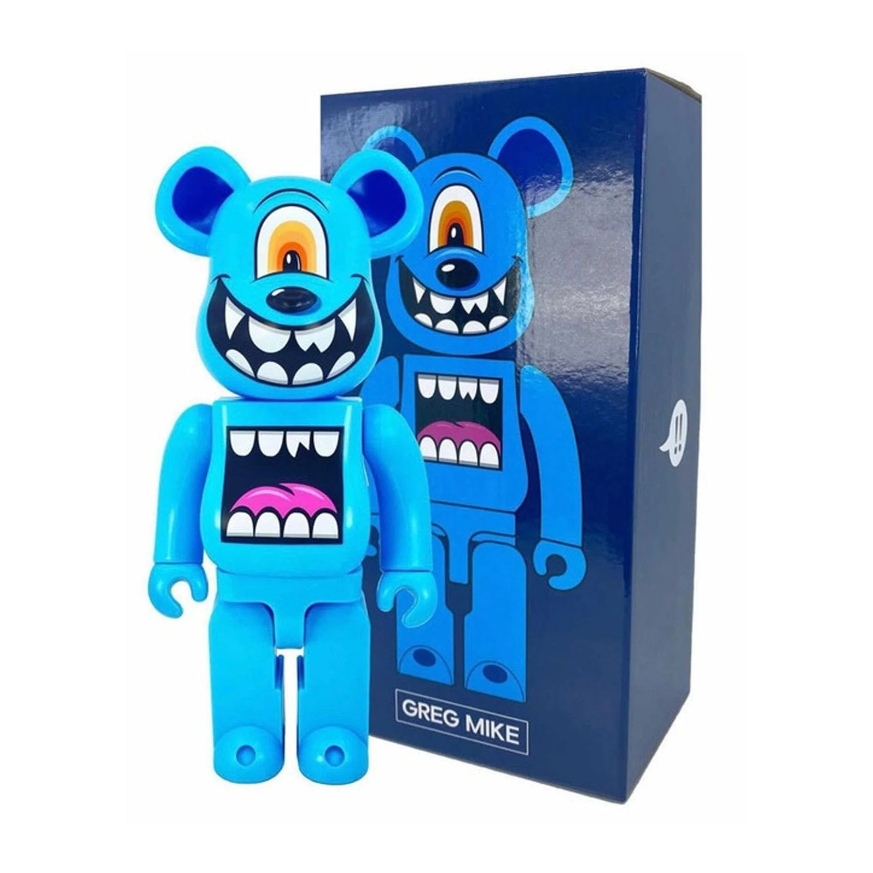 Bearbrick x Greg Mike Hibearnation DesignerCon Exclusive 400% 'Blue' - Image 2