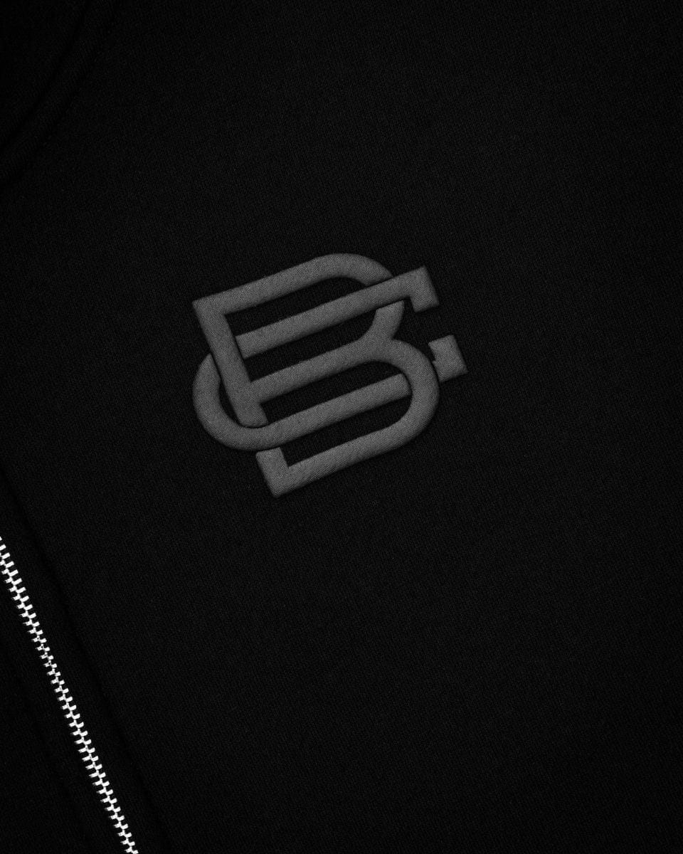 Bénir Club Match Day Zip Hoodie - Matte Black - Image 3