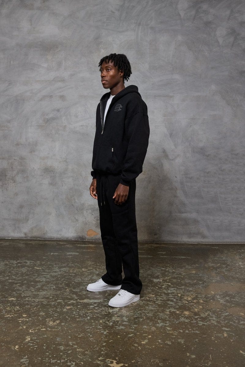 Bénir Club Match Day Zip Hoodie - Matte Black - Image 4