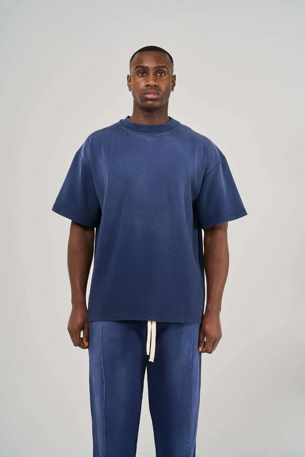 KAIZEN MARKET BLANK HEAVYWEIGHT FADE OUT TEE BLUE - Image 2