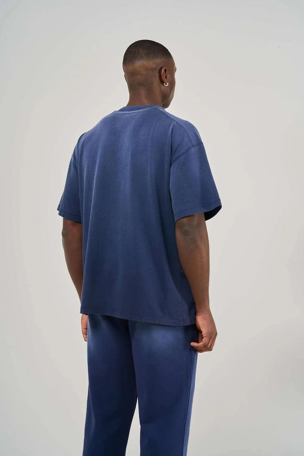KAIZEN MARKET BLANK HEAVYWEIGHT FADE OUT TEE BLUE - Image 3